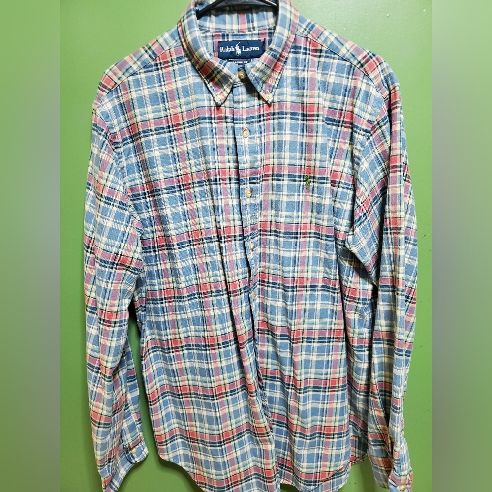 Ralph Lauren Multicolor Plaid Button Down Shirt